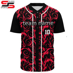 Uniformes de Béisbol Personalizados con Logotipo Impreso por Transferencia de Calor, Transpirables, Tallas Grandes, Color Degradado, Venta al Por Mayor - Product Image 3