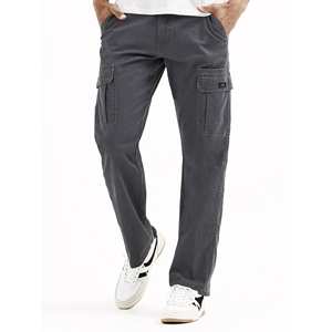 Service OEM Pantalons cargo amples grande taille pour hommes Pantalons de survêtement personnalisés Pantalons cargo multi-poches de couleur unie pour hommes de BD - Product Image 5