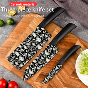 Juego de Cuchillos de Chef Profesional al por Mayor, 5 Piezas, Juego de Cuchillos de Cerámica, Ambidiestros, Duraderos, de Plástico, Aptos para Lavavajillas, para Negocios de Restaurantes - Product Image 3