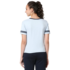 Camisetas de Mujer de Alta Calidad 2023, Formales, de Color Sólido, Talla Grande, Tejidas, de Manga Corta, con Estampado Digital, de Algodón Ecológico - Product Image 3