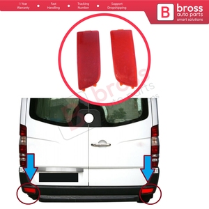 Réflecteur de pare-chocs arrière droit et gauche BSP1299 pour Sprinter W906 Crafter MK1 2E 2F 2E0945105A 2E0945106A - Product Image 5