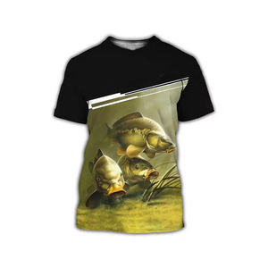 เสื้อตกปลาแขนสั้นสำหรับผู้ชายเสื้อตกปลาแบบระเหิดออกแบบได้เอง - Product Image 1