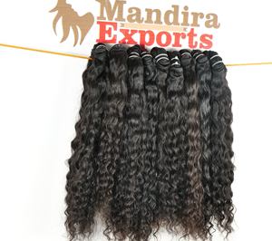 100% Remy Naturel Vague Vierge Cheveux Tissage En Gros Vendeur Sud Indien Extension de Cheveux Humains Double Trame Bouclés Bundles Couleur - Product Image 5