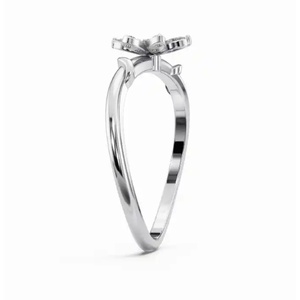Bague en diamant Premium Narissa Wildflower, taille marquise, 0,133 ct, or 9 carats, 14 carats, 18 carats, fournisseur OEM en gros - Product Image 2