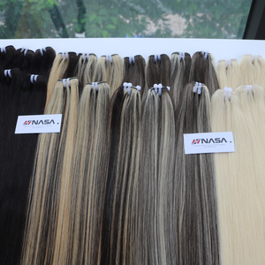 Extensiones de Cabello Humano Virgen Vietnamita Sedoso de 100g, Precio de Fábrica, Liso Brasileño, Trama Única, Súper Doble Trama, con Cinta Adhesiva, 55 cm - Product Image 4