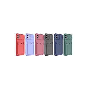 SENK Kartix Series Premium Shockproof Protective Cover for iPhone 11 Soft Silicone Cardholder <b>Case</b> Model A53 <b>SE</b> Back Covers - Product Image 2