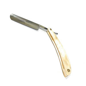 Cuchilla plegable de peluquero de acero inoxidable, cuchillo de afeitar, herramientas de afeitado de barba, maquinilla de afeitar recta duradera para hombres - Product Image 3