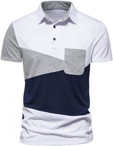 Promotion des ventes Logo personnalisé couleur unie blanc uni Piqué Polyester broderie lavé t-shirt couverture en coton polos pour hommes - Product Image 1