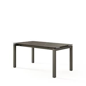 Mesa de Comedor Rectangular Minimalista con Tapa de Vidrio Templado Blanco y Patas de Metal Negro, Diseño Moderno para Uso en Interiores - Product Image 4