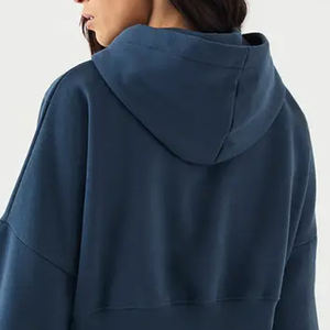 Sudadera con Capucha de Forro Polar para Mujer, Estilo Simple, Material Transpirable y Duradero, con Cierre de Cremallera y Logotipo Personalizado, Precio Económico para Pedidos al por Mayor - Product Image 5