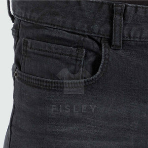 Pantalon en jean taille moyenne avec logo personnalisable très vendu pour hommes vêtements d'extérieur décontractés en coton léger tailles pour adultes motif droit - Product Image 5