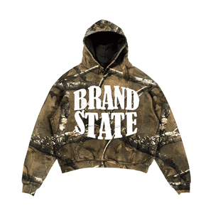 เสื้อฮู้ดลายพรางมีฮู้ดลายพรางมีซิปลายพรางต้นไม้จริงพิมพ์ดิจิตอล - Product Image 1