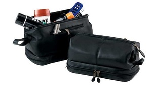Genuine Leather Cosmetic Bag/ Black-Colored Cosmetic Bag - Product Image 2