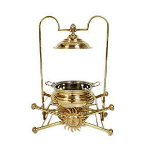 Table Catering Food Serving Chafing Dish Handmade Decorative <b>Buffet</b> Food <b>Warmer</b> Silver Chafing Dish High Durable Quality - Product Image 4