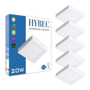 Plafonnier LED carré encastré 20W 1600lm - Product Image 4