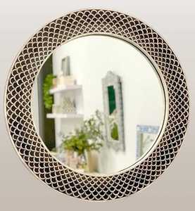 Modern Intricate Bone Inlaid Wall <b>Mirror</b> with Resin Finish Wooden Frame and Craft MDF Mounting for Timeless Interior Decor - Product Image 2