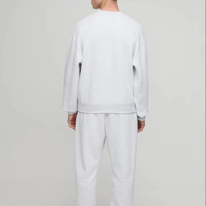 100% coton Basics coton mélangé col rond à capuche coupe ample pull sweat Version de base pour hommes sweats personnalisables - Product Image 2
