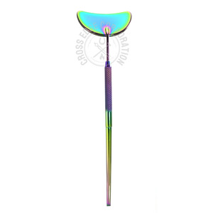 Private Label Lash <b>Mirror</b> Moon curve Eyelash <b>Mirror</b> Clear Reflection Large Eyebrow & Lash <b>Mirror</b> Stainless Steel Makeup tool - Product Image 6