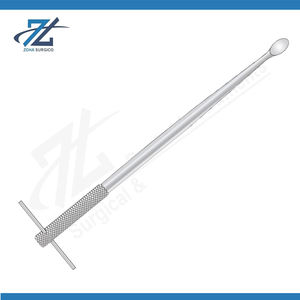 เครื่องมือผ่าตัดชาร์นลีย์ โบน คิวเรต แบบใช้มือ ด้ามจับรูปตัว T ยาว 380 มม. ขนาดใหญ่ 20x14 มม. ผลิตจากสแตนเลสเกรดผ่าตัด ได้รับการรับรองมาตรฐาน CE จากผู้ผลิต - Product Image 2