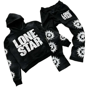 Sudadera con Capucha Fabricada en Fábrica al por Mayor, Servicios OEM, Hecha de Algodón, Estampada, Cálida, de Invierno, Moda Urbana, Unisex, Conjuntos Deportivos - Product Image 3