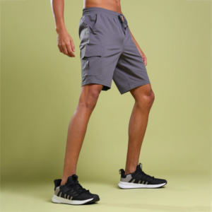 Pantalon cargo en polyester à séchage rapide pour homme-Couleur unie Design multi-poches 2025 Streetwear décontracté Mode pour la plage et la randonnée - Product Image 3