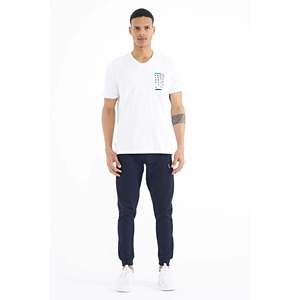 Tommylife Wholesale Black Printed Detail <b>V</b>-Neck Standard <b>Fit</b> Men's T-Shirt - 88186 - BLACK - Product Image 4