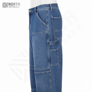 <b>High</b> Quality Mid <b>Waist</b> Straight Solid <b>Men's</b> Denim <b>Jeans</b> Quick Dry Lightweight Comfort Fit Casual Spring Autumn - Product Image 3