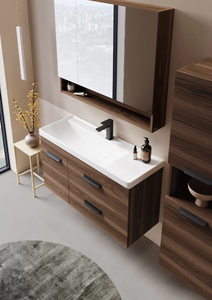 Meuble de rangement pour salle de bain avec porte et lavabo en céramique Nova - Product Image 4