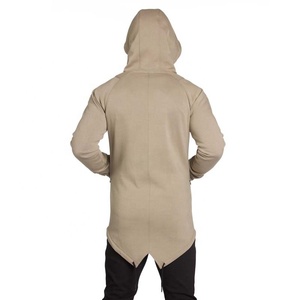 Sweat à capuche personnalisé en coton molletonné de haute qualité, col montant à l'épaule, Sweat à capuche uni à manches longues et fermeture éclair à prix bon marché - Product Image 2