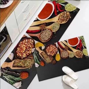 Tapis de cuisine personnalisés lavables en tissu polyester, toucher velours cristal, à pois, base antidérapante en caoutchouc, nouveauté pour les longues périodes debout - Product Image 3