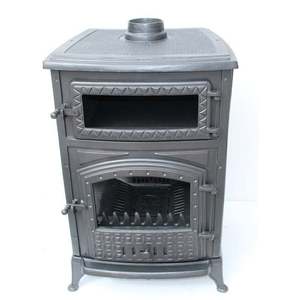 เตาเหล็กหล่อแบบตั้งพื้น รุ่น DORELLO SOBA MF008 สีดำด้าน สำหรับให้ความร้อนด้วยฟืนหรือถ่าน - Product Image 4