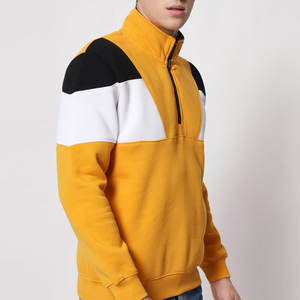 Sweat-shirts à demi-zip en polaire solide personnalisés, respirants, nouveaux vêtements décontractés pour adultes, fabriqués au Pakistan, meilleure qualité, saison hivernale - Product Image 5