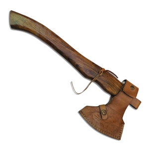 Venta al por mayor de pedidos a granel personalizados, servicio OEM ODM, mango de madera forjado, hacha de acero de Damasco alto con hoja de grabado - Product Image 1