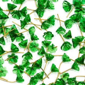 Colgantes de cristal grabados azules personalizados, diseño de patrón de hojas, cuentas sueltas surtidas, Material de cristal para joyería y decoración del hogar - Product Image 4