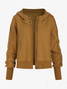 แจ็คเก็ตวินเทจสำหรับผู้หญิงเสื้อแจ็กเก็ตระบายอากาศสั้นกระเป๋าด้านหน้าลายสก๊อตกระดุมแถวเดียว - Product Image 6