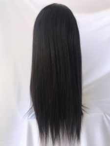 Top qualité 100% brut non transformé temple indien vierge 22 ''naturel droit Bob perruque pour les femmes noires fournisseur indien de gros - Product Image 4