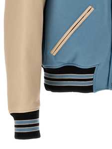 Nouveau design de blouson de baseball enduit à la mode pour hommes, veste ample en chenille, patchs camouflage, veste letterman du collège, printemps - Product Image 6