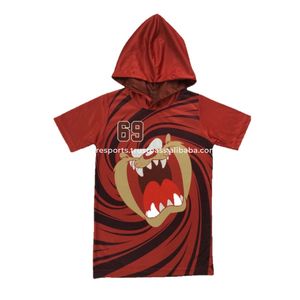 Custom Sublimated Blue Flag American Football Sleeveless Sports Jersey School Teams Youth Practice Competition Uniform <b>Shirts</b> - Product Image 4
