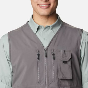 Men's Lightweight Casual Tactical <b>Utility</b> <b>Vest</b> with Multiple Pockets for Outdoor and Work Use Winter Outer Wear for Streetwear - Product Image 4
