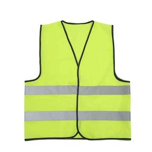 Chaleco DE SEGURIDAD reflectante de poliéster de alta visibilidad de talla grande con bolsillos Diseño de logotipo personalizado para hombres - Product Image 4