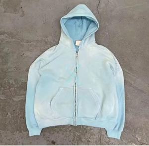 Custom Manufacturer Oversized <b>Women's</b> Acid Wash Zipper Hoodies Embroidered Zipper Cropped Hoodie <b>Women</b> Piece For Cool <b>Weather</b> - Product Image 6