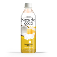 Vietnamese leverancier van heerlijk smakende Nata de Coco drank in 500ml PET fles, private label fruit- en groentesap, HACCP/ISO/HALAL gecertificeerd.