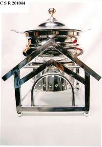 Platos de frotamiento de acero inoxidable de la mejor calidad con soporte de fundición en combinación de oro y plata para hoteles hechos de metal latón acero - Product Image 4