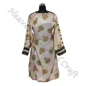 Vestido Kuchi tradicional bordado para mujer real BDR052 Vintage bohemio de proveedor indio Vintage hecho a mano Bohemian Banjara - Product Image 4