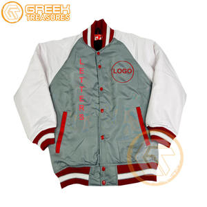 Veste d'université thêta brodée en satin Delta personnalisée vêtements grecs matelassés respirants de haute qualité Sigma d'automne - Product Image 5