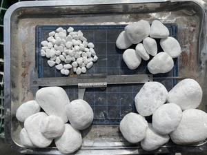 หินไข่สีขาวธรรมชาติหินกรวดน้ำล้างร่วงสำหรับวิลล่า - Product Image 6