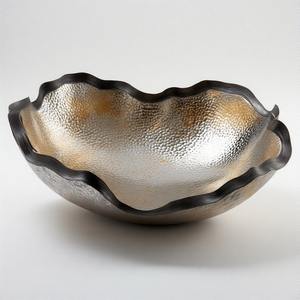 Glosswisp ชามเสิร์ฟทรงกลม, อุปกรณ์ตกแต่งชามทองเหลืองชามผลไม้ช็อกโกแลตแห้งเพื่อเสริมการรับประทานอาหาร - Product Image 2