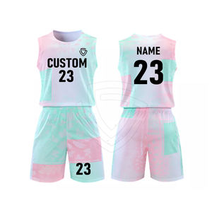 Uniformes de Baloncesto para Hombre, Personalizables con su Propio Logotipo, Transpirables, de Secado Rápido, Sin Mangas, 100% Poliéster, OEM, Alta Calidad - Product Image 1