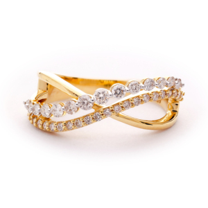 Anillo de Compromiso Infinito Trenzado de Moda para Mujer - Product Image 1