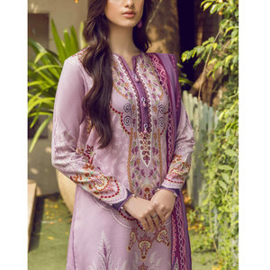 Collection de vêtements ethniques d'été 2023, robes 3 pièces sans coutures aux couleurs les plus éclatantes - Product Image 3